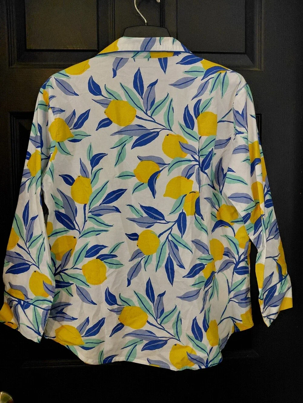 Printfresh Sz. M Lemon Zest 100% Organic Cotton Long PJ Set
